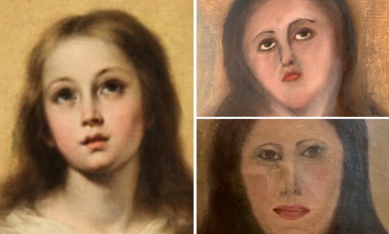 A spanyol álrestaurátor vonaton nincsen fék, most egy Murillot pimpeltek óvodásra