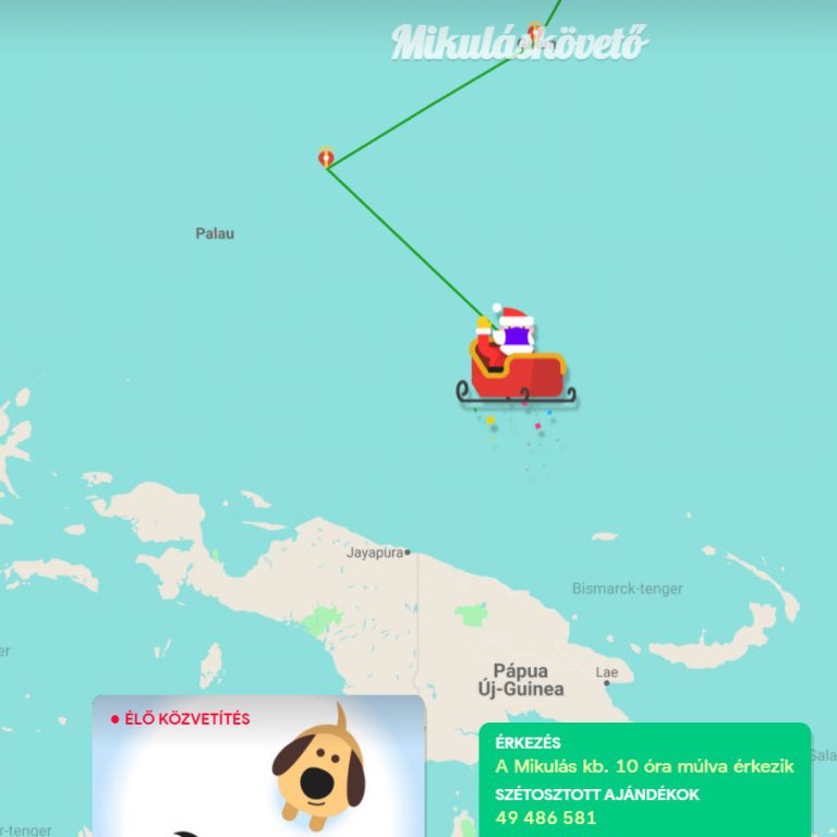 Nézz rá a neten, merre jár épp a Mikulás!