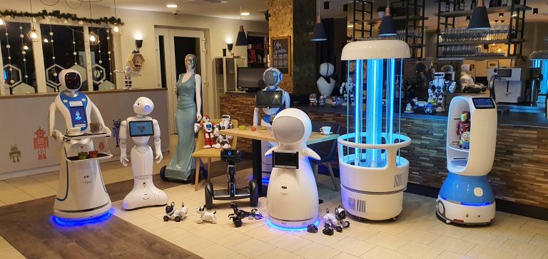 Violetta egy magyar fejlesztésű UV-C fertőtlenítő robot, a szabolcsi Fülesden gyártják
