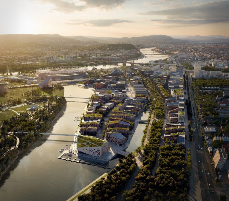 Mesterséges félsziget is lenne a Csepel mellé tervezett új budapesti városnegyedben