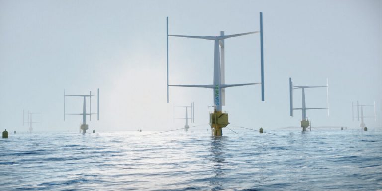 A vertikális tengelyű, lebegő szélturbina speciális módszerrel termeli az energiát